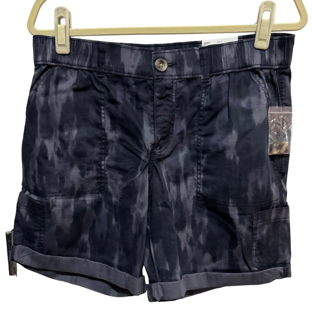 Sonoma - Bermuda shorts - gray / blue - comfort waistband - size 12 - NWT - Picture 1 of 4